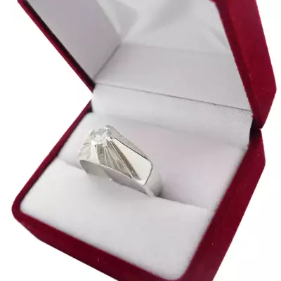 Anillo solitario hombre plata 925 Entre Joyas Caballito